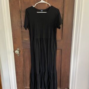 Cotton Casual but Elegant Black Dress